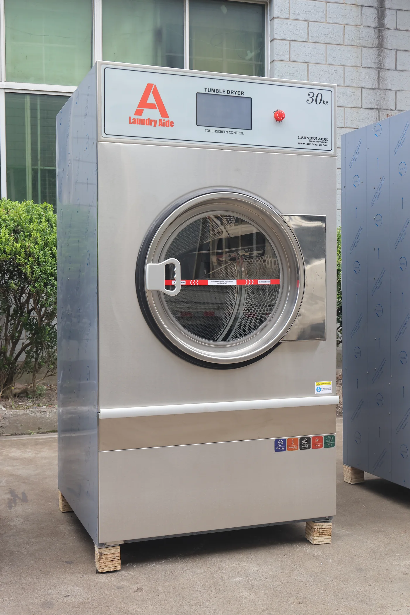 30 kg stainless steel Laundry Aide tumble dryer